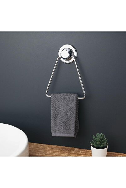 Evistro Banyo Tuvalet Havlu Askısı Krom Duvara Monte Vidalı Üçgen