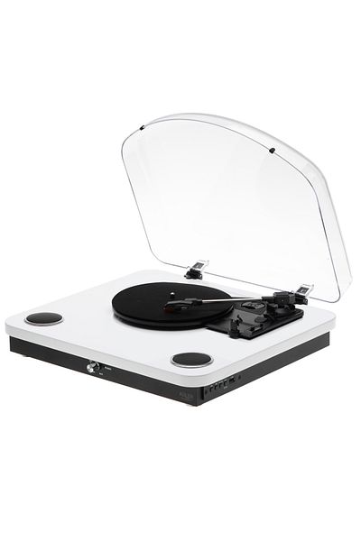 adler AD1914w pickup, white, 3 speeds, 7, 10, 12 inches, bluetooth, save on stick