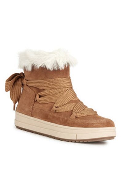 Geox girls' boots J36CVA-00022 brown