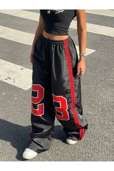 Gofeel Casual Live Casual Sports Jersey Red Sweatpants