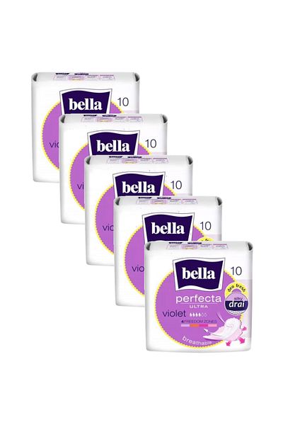 Bella Perfecta Slim Violet, daily sanitary pads, 5 packs x 10 pcs, 50 pcs