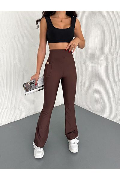 winmoda Spanish Leggings with Pocket Pants / Spanish Leggings with Pocket Daily and Sports Use