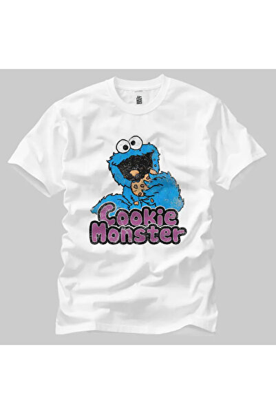 Built By Crazy Unisex majica sa motivom Sesame Cookie Monster