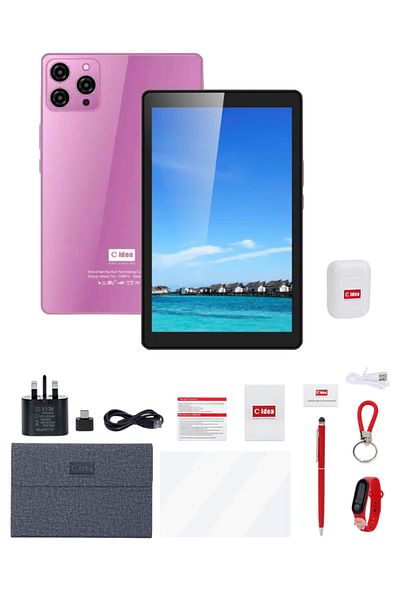 CIDEA C idea 9" Android 12 Tablet – 8GB RAM, 512GB ROM, SIM Slot, Dual Camera, 5G LTE, IPS Display CM915