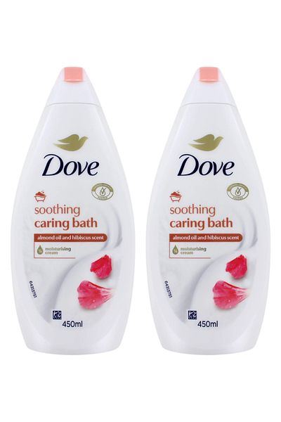 Dove Caring Bath Soothing Almond Oil, 450 ml x 2