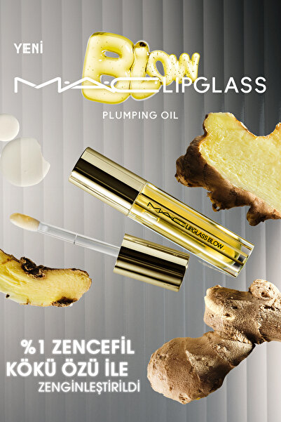 M.A.C Lipglass Blow Plumping Oil Dolgunlaştırıcı Dudak Yağı - GINGER ZINGER