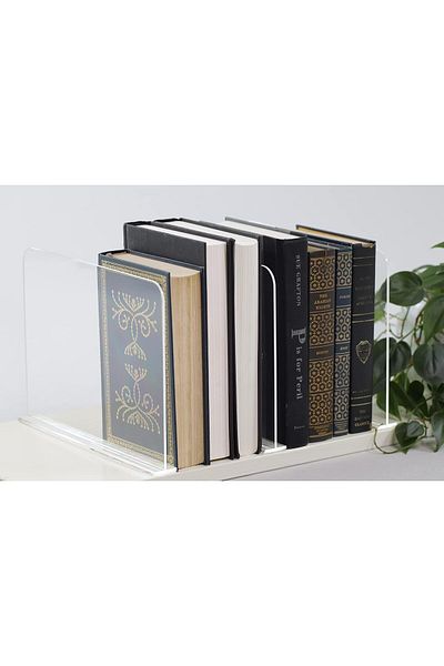 Generic 2 Pack Clear Acrylic Closet Shelf Dividers for Clothes, Handbags, Purses, Books