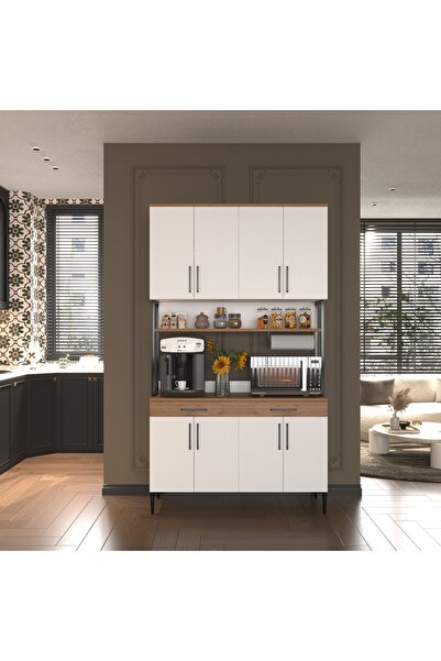 EVA İTHALAT artemis çok amaçlı dolap çok amaçlı dolap mutfak bangosu kahve köşesi
