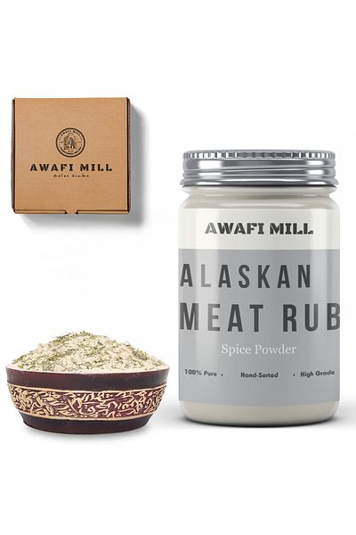 AWAFI MILL Alaskan Meat Rub | Spice Blend - Bottle of 100 gram / 3.5 Oz