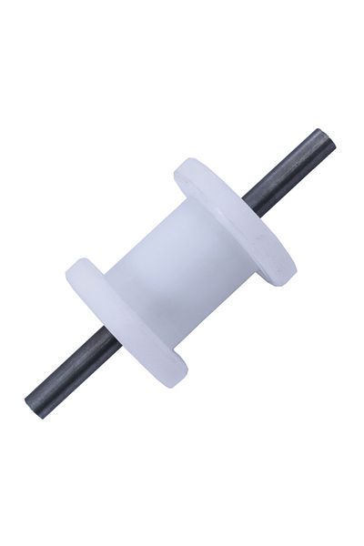 flores Plastic gate roller with axle, 60 mm