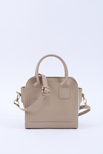 SHAKA Mink Shk219 Faux Leather, Zippered, Two Compartments, Adjustable Strap, Hand, Arm and Shoulder Bag