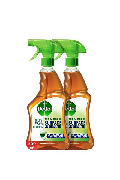 Dettol Surface Disinfectant Spray, 500ml X 2
