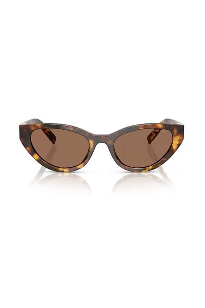 Miu Miu A04S 14L60M 54 Women's Cat Eye Crushed Brown Bone Sunglasses