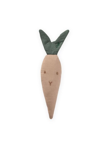 Cigit Müslin Çıngıraklı Havuc Oyuncak Vizon