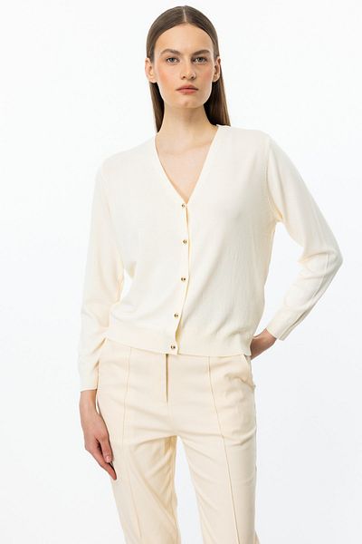 ON V-Neck Buttoned Cardigan