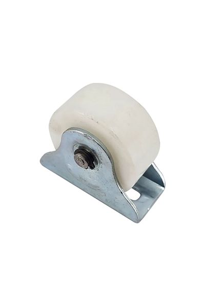 flores Gate roller, without groove, plastic, white, 60 mm