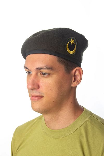 İZMİR ASKERİ MALZEME Land Force Internal External Astsubay Expert Sergeant Cockade Staff Green Beret