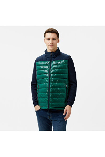 Nautica Erkek Yeşil & Lacivert Çift Taraflı Yelek