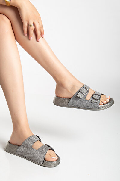 Genetti Double Buckle Casual Modern Slipper Shoes