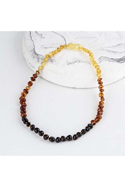 Gümüş Pazarım Sequential Color Original Children's Amber Necklace