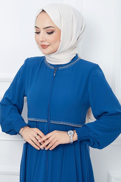 InStyle Κεντημένο Mevlana Fabric Ferace - Indigo