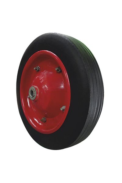 flores Tubeless wheel for wheelbarrow, tubeless, red, 300 mm x 8"