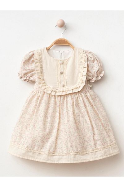 ALPİDS Button-Detail Scalloped Dress