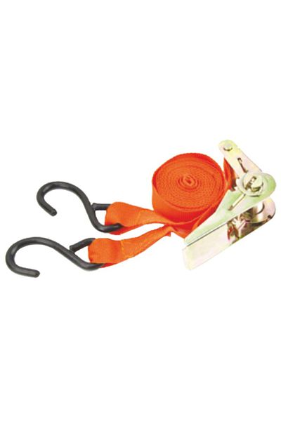 flores Complete lashing strap, with ratchet and 2 hooks, 25 mm x 6 m