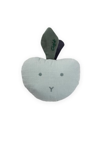 Cigit Müslin Çıngıraklı Elma Oyuncak Mint Yeşili