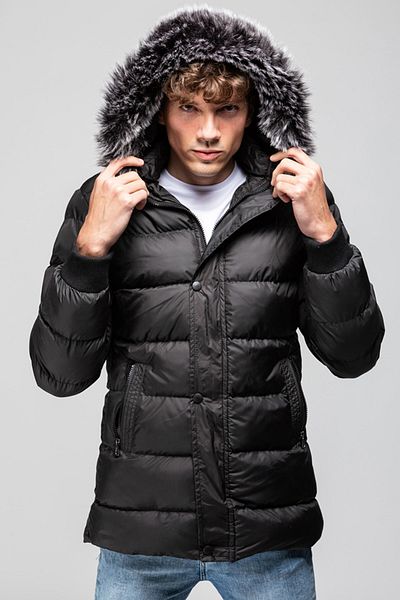 Slazenger Winter Waterproof Zippered Snap Coat Black