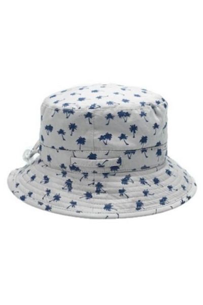 Banz Kids Bucket Hat, UPF50+ Sun Protection, Light Palm Tree, Various Sizes