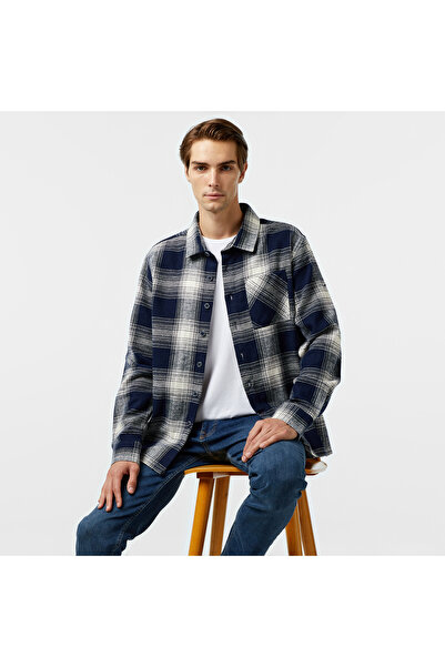 Nautica Erkek Lacivert Classic Fit Gömlek