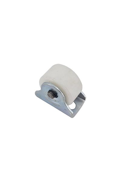flores Gate roller, without groove, plastic, white, 45 mm