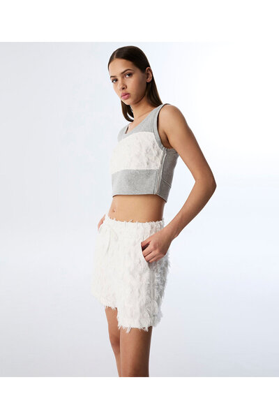 Twist PÜSKÜLLÜ CROP T-SHIRT