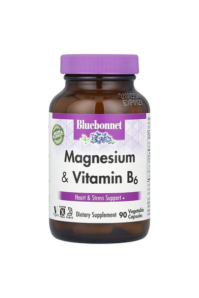 Bluebonnet Nutrition Magnesium & Vitamin B6 90's
