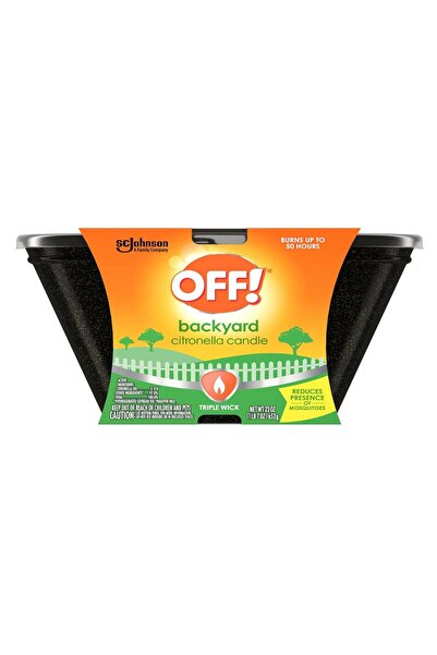 Yankee Candle Backyard Citronella Candle Trıple Wıck Reduces Presence Of Mosquıtoes Açık Hava Masa Üstü Dekoratif