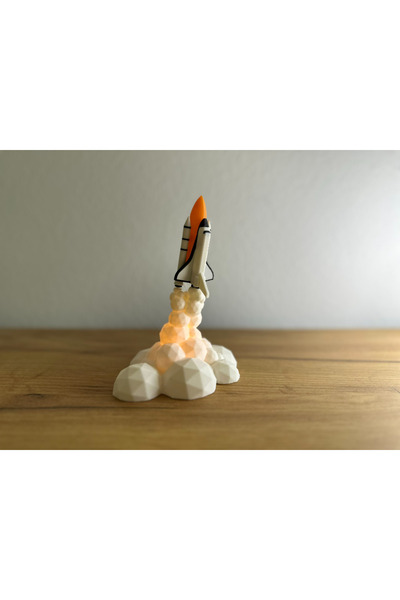 jeane home decor Tasarım Roket Uçak Tealight Masa Üstü Dekoratif Hediyelik Figür