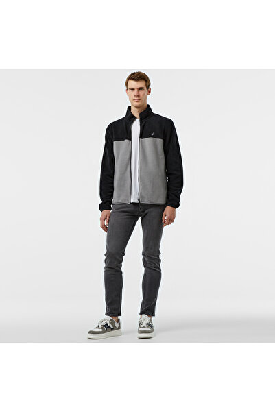 Nautica Erkek Siyah Regular Fit Polar Sweatshirt