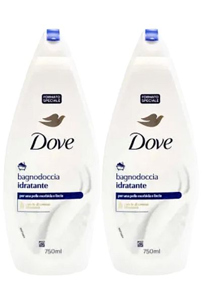Dove shower gel Bagnodoccia İdratante, 750ml x 2