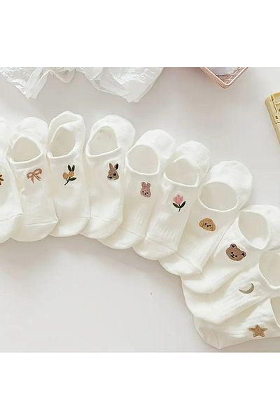 FUBA Aksesuar Дамски 10 чифта чорапи с флорални и животински мотиви