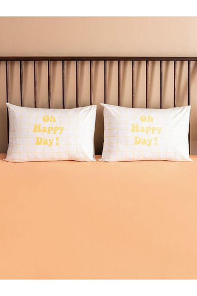LC Waikiki Text Printed Pillow Case 2 Pcs 50X70 cm 100% Cotton