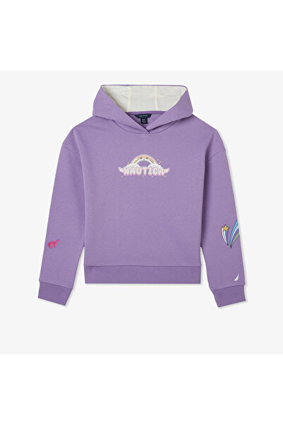 Nautica Knit Active Çocuk Mor Sweatshirt