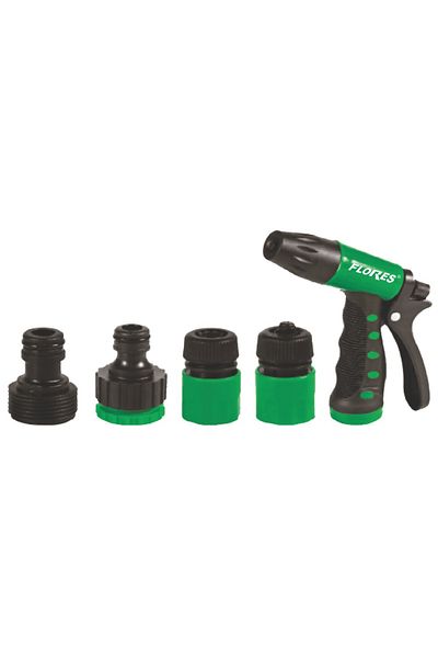 flores Spray gun, 1/2, 2 functions, 4 accessories, plastic