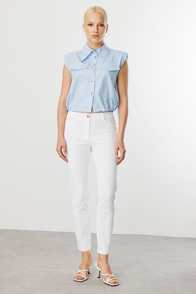 Ekol Five Pocket Skinny Leg Canvas Trousers