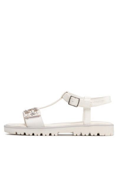 Geox girls' sandals J25FYA-000BC white