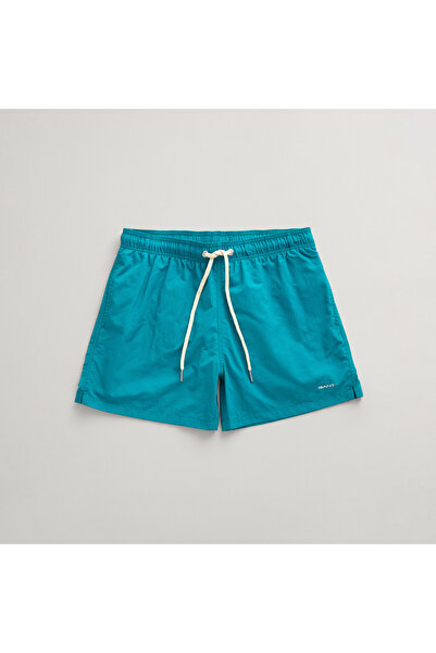 Gant Erkek Mavi Regular Fit Logolu Mayo Şort