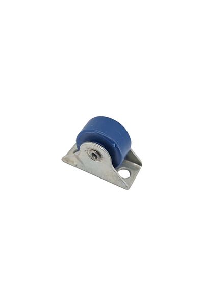 flores Gate roller, grooveless, plastic, blue, 40 mm