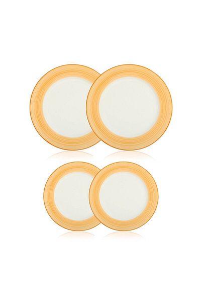 VAV GET 4-Piece Gradient Dinnerware Set – 2 Dinner Plate 27cm & 2 Appetizer Plate 23cm for 2 Persons