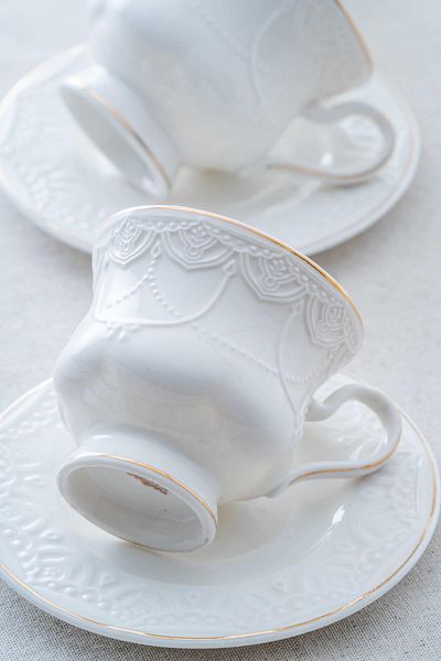 ACAR Veronica Porcelain Teacup Set for 6 People - 220 ml