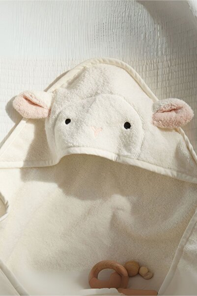 Atlas collection Pamuk Havlu Kundak Pembe Kuzu Kulağı Yumuşak Bambu Havlu Kundak